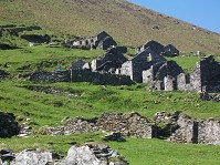 Evacuated buildings on Blaskets