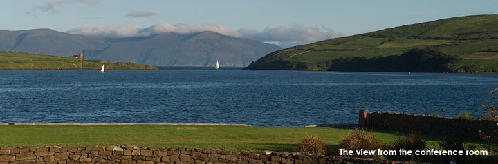 The view of Dingle harbour from Skellig Hotel